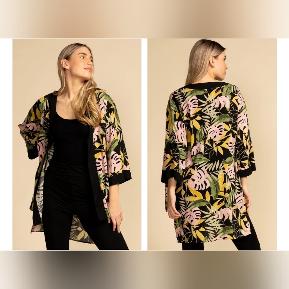 PINK MARTINI Cayman Tropical Kimono - Picture 4 of 4